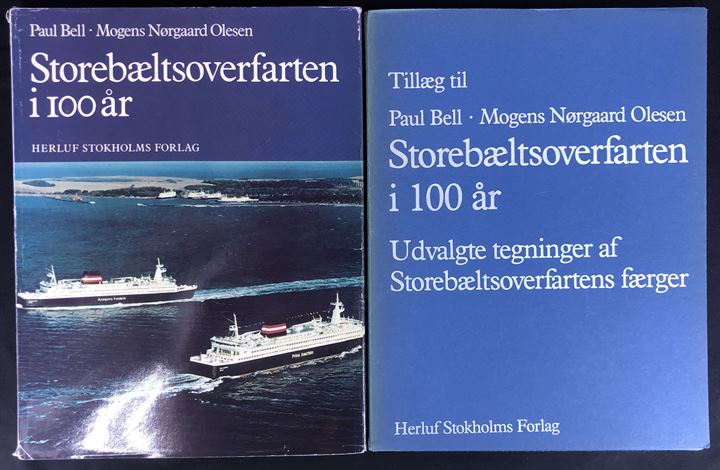 Storebæltsoverfarten i 100 år af Paul Bell og Mogens Nørgaard Olesen. Illustreret historisk oversigt. Tillæg indeholder udvalgte tegninger af Storebæltsoverfartens færger. Et bind 192 sider + tillægskassette med tegninger.