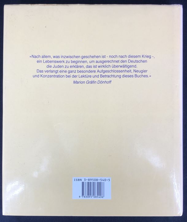 Die Juden in Deutschland von der Römerzeit bis zur Weimarer Republik af Nachum T. Gidal. 440 sider illustreret historie.