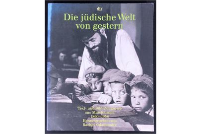 Die jüdische Welt von gestern - Text- und Bild-Zeugnisse aus Mitteleuropa 1860-1938 af Rachel Salamander. 320 sider illustreret historisk beskrivelse af den jødiske befolkning i Mellemeuropa 1860-1938.