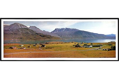 Igaliku. Panoramakort (11x30cm). Foto Finn Larsen - Djurs tryk u/no. 