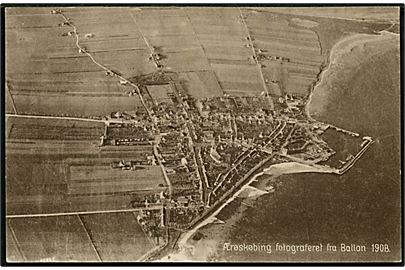 Ærøskøbing fotograferet fra Ballon i 1908. Stenders no. 20066.