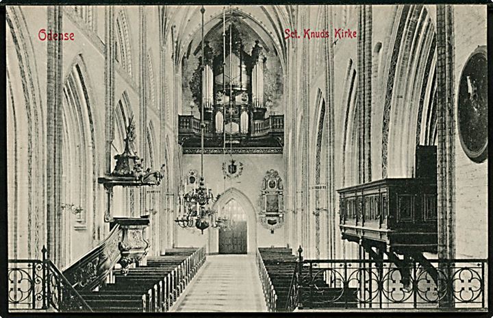 Odense. Sct. Knuds kirke. Warburgs Kunstforlag no. 343.