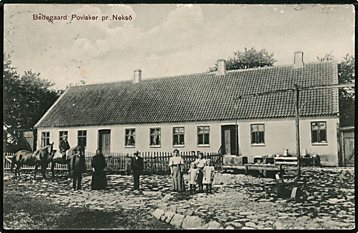 Neksø. Bedegaard ved Povlsker. L. Poulsen no. 48080.