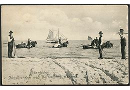 Nexø. Sandfiskere ved Bethesdas strand. Frits Sørensens Boghandel no. 235.