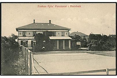 Hornbæk. Frøken Friis Pensionat. J.M. Helsingør no. 336.