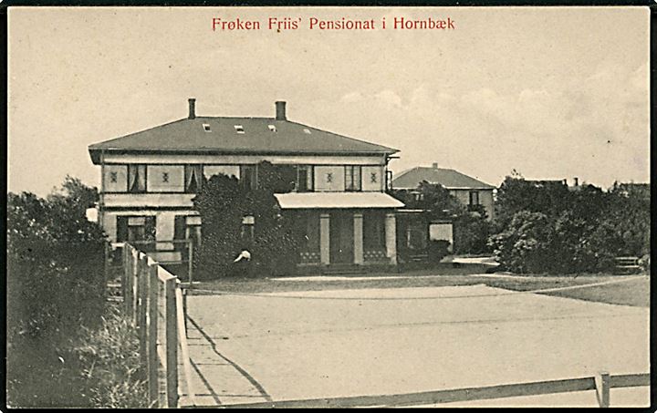 Hornbæk. Frøken Friis Pensionat. J.M. Helsingør no. 336.