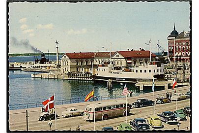 Helsingborg, havn med DSB-færgen Kronborg. Pressbyrån u/no.