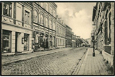 Viborg. Mathiasgade med Flensborg Lager mm. No. 3412.