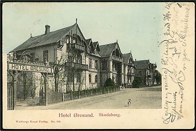 Skodsborg. Hotel Øresund. Warburgs Kunstforlag no. 105. 