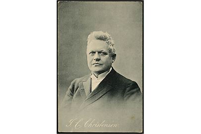 Politikeren I. C. Christensen. Portræt ca. 1910. U/no. 