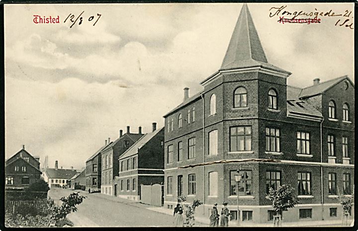 Thisted. Knudsensgade. C. Buchholtzs Boghandel no. 119.