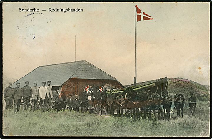 Sønderho, redningsstation og redningsbåd. C.J.C. no. 722.