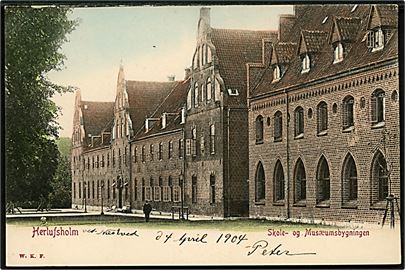 Næstved, Herlufsholm, skole- og museumsbygningen. Warburgs Kunstforlag u/no.