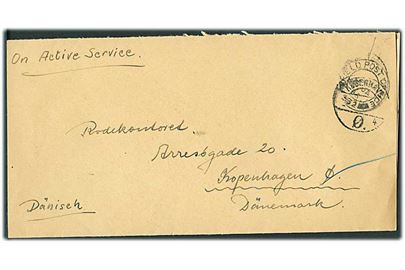 Ufrankeret OAS brev stemplet Field Post Office 432 (= Hamburg) d. 5.1.1946 til København, Danmark. Fra dansk postcensor ved No. 3 District Censorship Station i Hamburg.