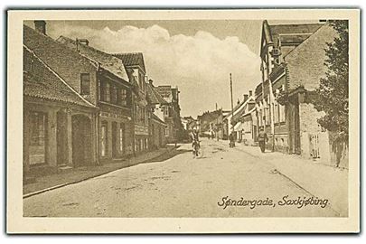 Søndergade i Saxkjøbing. Julius Lund u/no. 