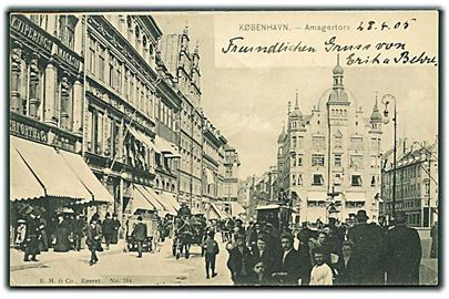 København. Amagertorv. B.M.& co. no. 284.