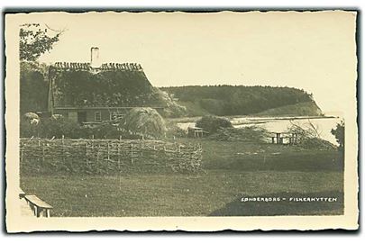 Fiskerhytten i Sønderborg. Fotokort u/no. 