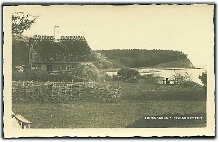 Fiskerhytten i Sønderborg. Fotokort u/no. 