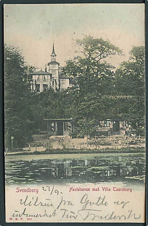 Hestehaven med villa Taarnborg i Svendborg. W.K.F. no. 973.