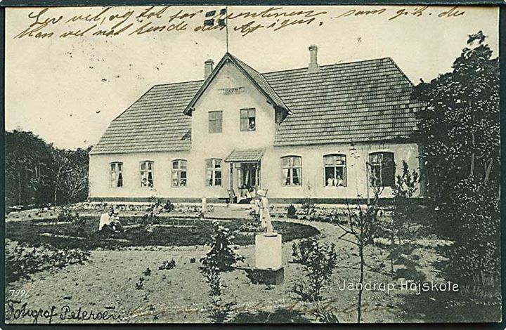 Janderup Højskole. P. Petersen no. 7991.