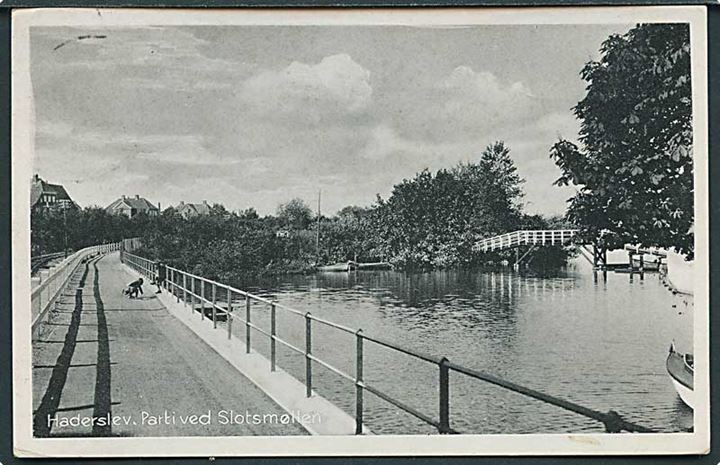 Parti fra Slotsmøllen i Haderslev. Stenders Haderslev no. 49.