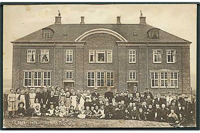 Langaa Realskole. H. Jørgensen no. 20205. Småfejl i kortet.