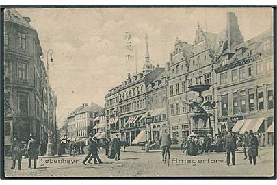 Storke springvandet paa Amagertorv i København. C. Flor u/no.