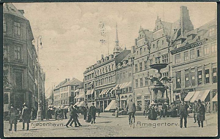 Storke springvandet paa Amagertorv i København. C. Flor u/no.