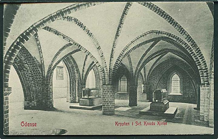 Krypten under Sct. Knuds kirke i Odense. W.K.F. no. 354.