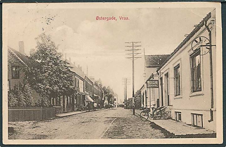 Parti fra Østergade i Vraa. M.C. no. 35103