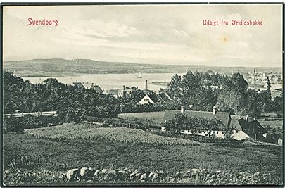 Udsigt fra Ørkildsbakken ved Svendborg. W.K.F. no. 956.