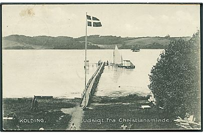 Udsigt fra Christiansminde ved Kolding. Stenders no. 13337.