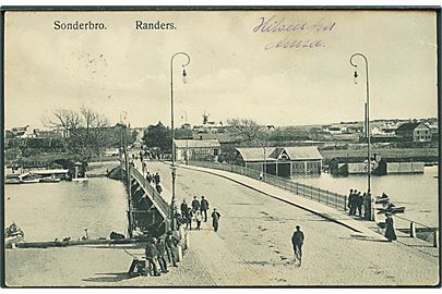 Sønderbro i Randers. Papir-Centralen u/no.