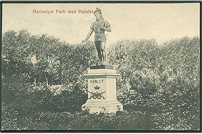 Hamlet statue i Marienlyst park. J.M. no. 338.