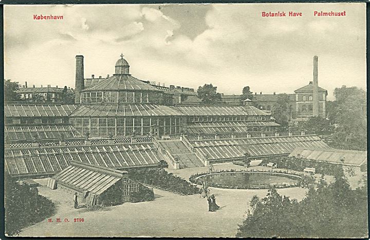 Palmehuset i Botanisk Have, København. H.H.O. no. 2790.