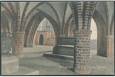 Krypten i Sct Knuds Kirke, Odense. Stenders no. 6671.