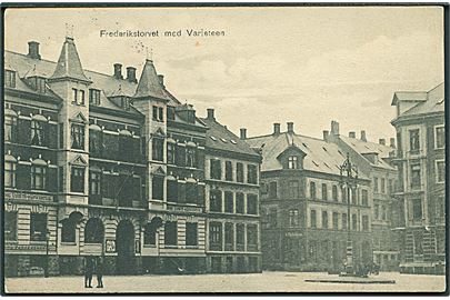 Parti fra Frederikstorvet med varieteen i Ringsted. V. Jensen no. 2679.