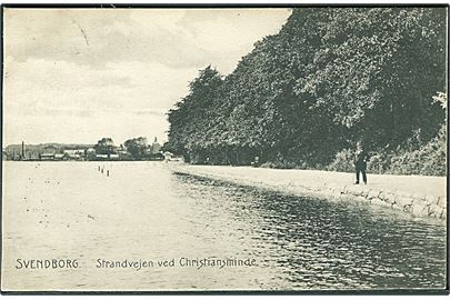 Strandvejen ved Christiansminde, Svendborg. Stenders no. 3703.