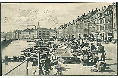 Fiskerkoner paa Gammel Strand i København. Stenders no. 701.