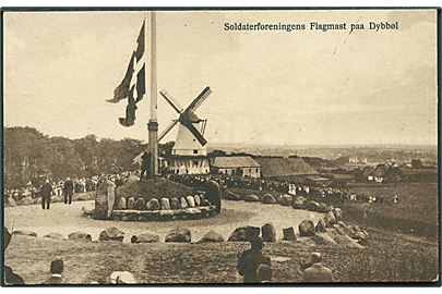 Soldaterforeningens flagmast paa Dybbøl. C. Quist no. 92.