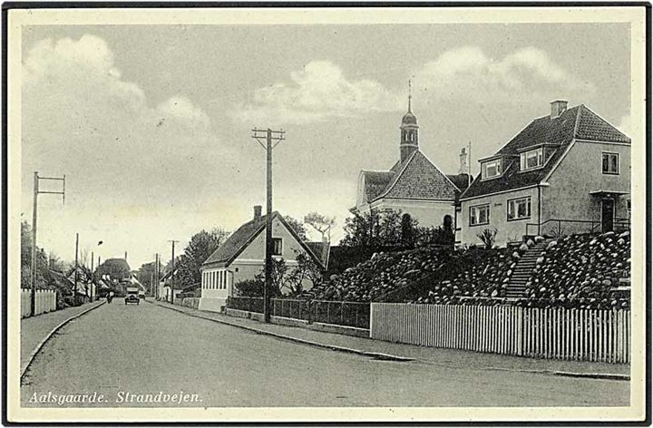 Strandvejen i Aalsgaarde. R. Olsen no. 15499.