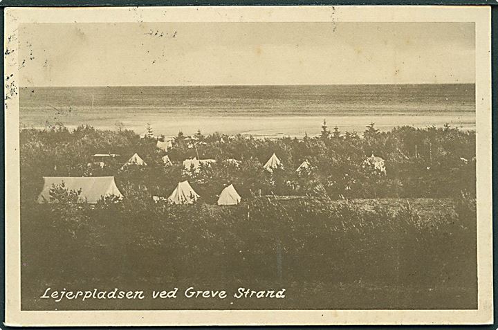 Lejerpladsen ved Greve Strand. U/no. 