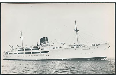 M/S Kronprinsesse Ingrid. Esbjerg - Harwich Ruten. Det forenede Dampskibs selskab A/S. Fotokort u/no. 