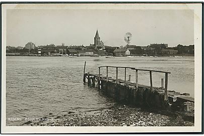 Udsigt fra Næsset, Assens. Stenders no. 057. Fotokort. 