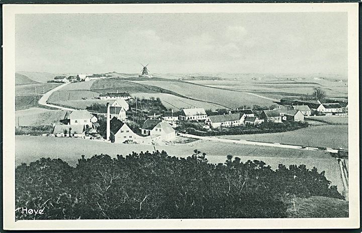 Udsigt over Høve. Stenders no. 67254. Fotograf Søren Bay. 