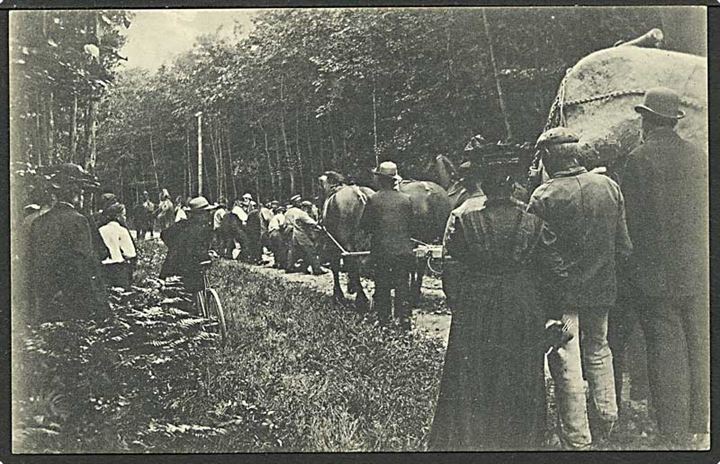 Sten til torvet fra skoven på Thurø. H. Jepsen no. 40080.