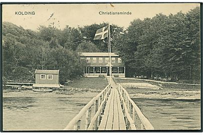 Christiansminde fra badebroen, Kolding. Julius Kops u/no. 