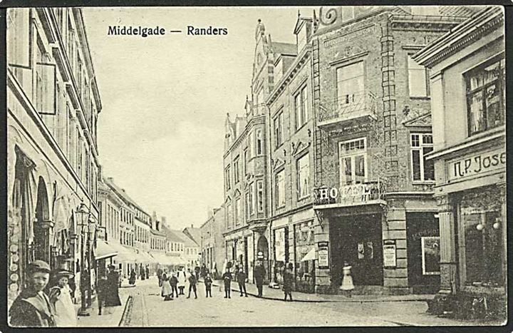 Middelgade i Randers. J.M. Jensen no. 163.