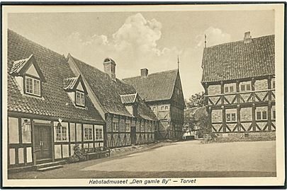 Købstadmuseet Den gamle By - Torvet, Aarhus. J. Chr. Pedersens Kunstforlag no. 40. 