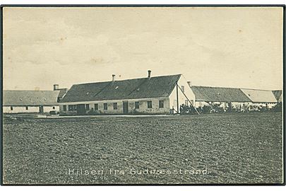 Hilsen fra Gudnæs Strand. C. Buchholtz's Boghandel no. 10623.